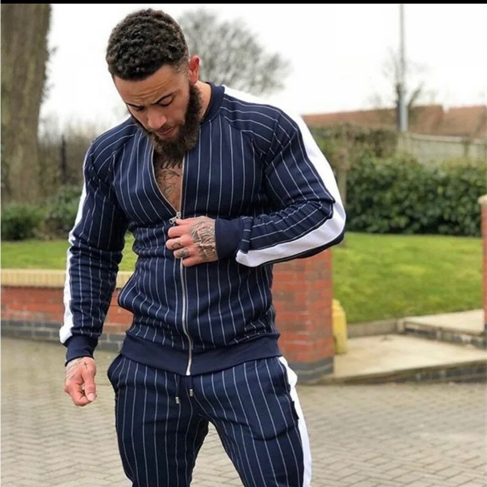 Men's 2pc Luxury Sweatpants Tracksuit set( Please Review Size Chart)